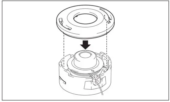 FIG 33 Replacing the nylon cord