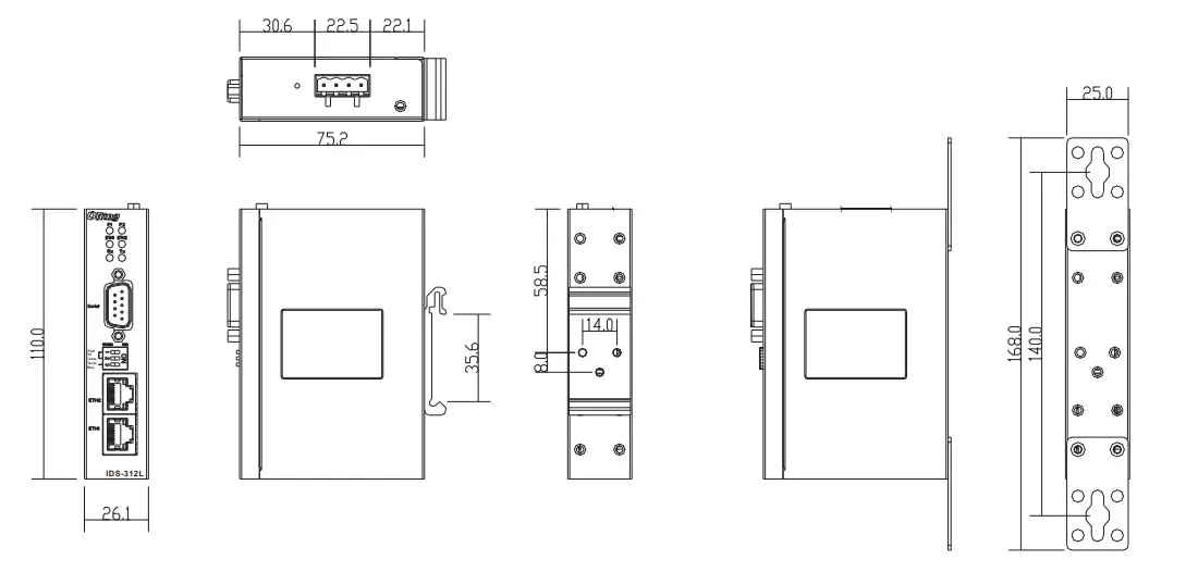 ORing IDS 312L Device Server - Figure 1
