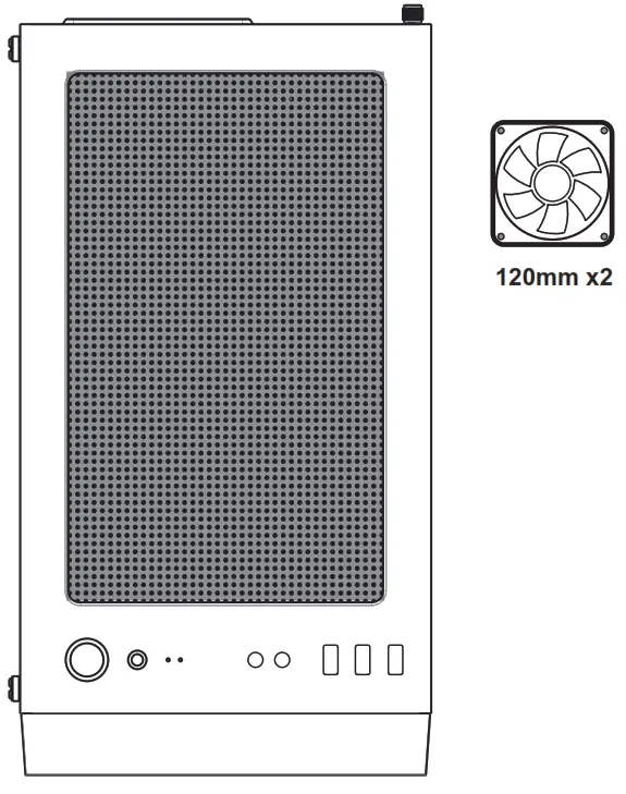 AZZA Spectra ATX Mid-Tower Case - 9