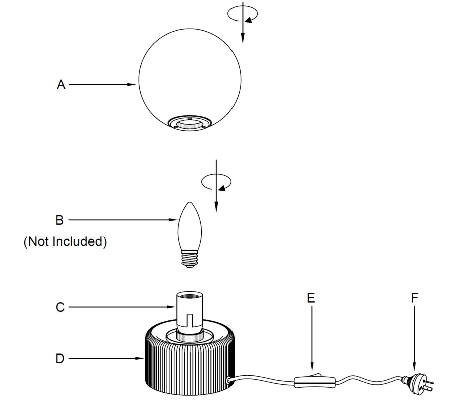 Lucci decor 271611 Aries Table Lamp