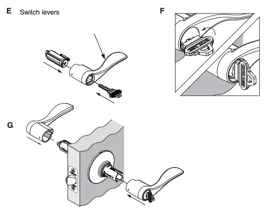 Install outside lever b