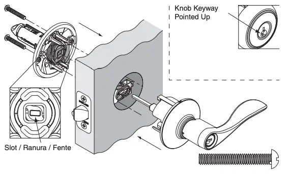 Install outside lever