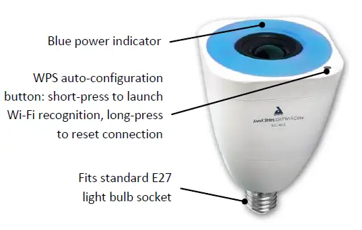 Awox SLC-W13 StriimLIGHT Wi-Fi Color Music Light1