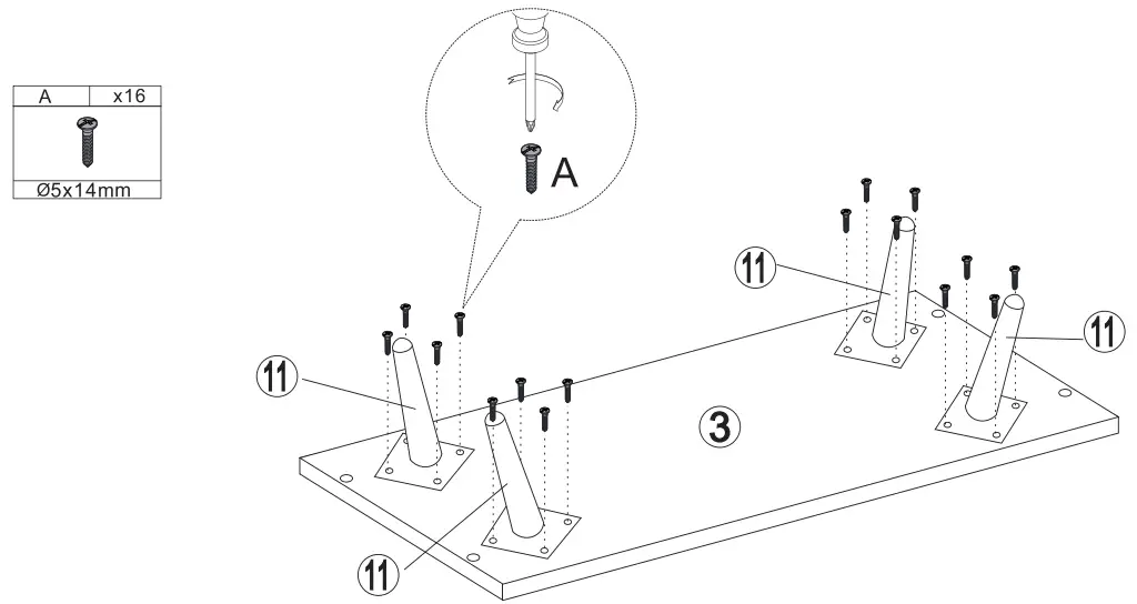 Middle Century 2 Doors Modern Storage Cabinet Assembly Steps