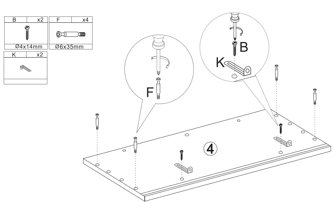 Middle Century 2 Doors Modern Storage Cabinet Assembly Steps