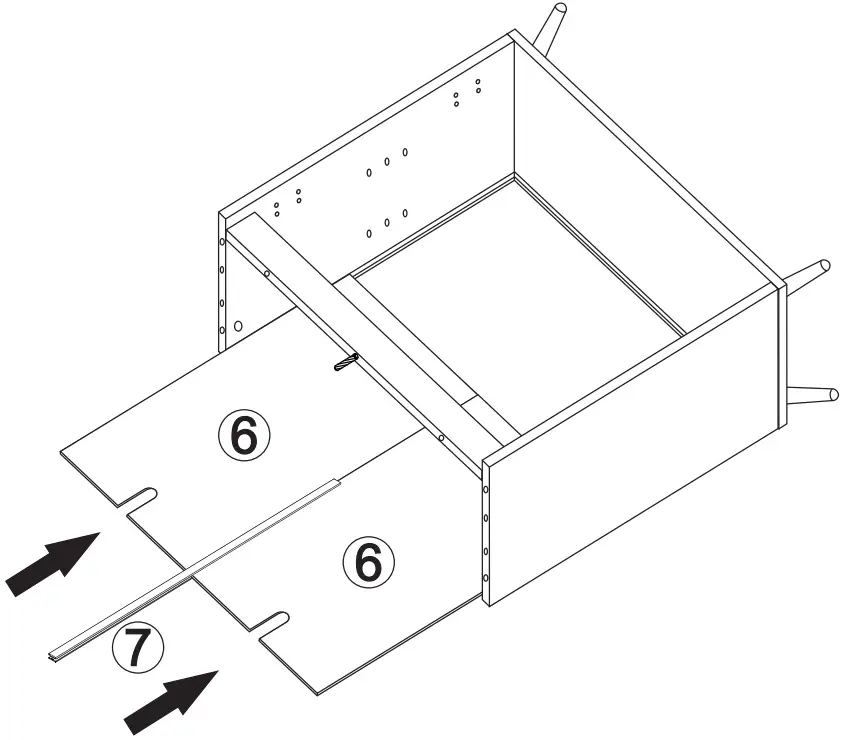 Middle Century 2 Doors Modern Storage Cabinet Assembly Steps