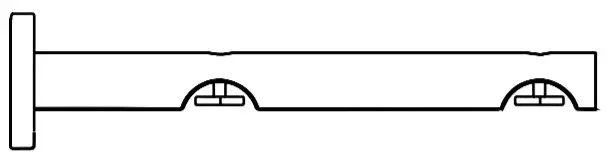 R-TEC AUTOMATION AriA 1 3 H-Rail Traverse - BRACKET