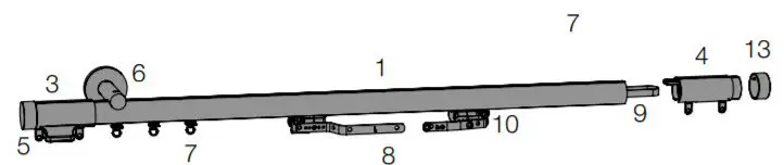 R-TEC AUTOMATION AriA 1 3 H-Rail Traverse - parts1