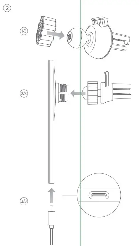 xtorm AU201 Magnetic Wireless Car Charger User Manual - How to use