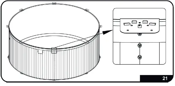 Steinbach 012141 Nuovo de Luxe II Steel Wall Pool Set fig 22