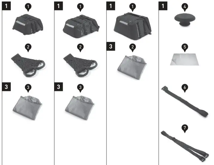 SW-MOTECH BC.SYS.08.518.20000B SysBag 30 Bag System Instruction Manual - Parts List