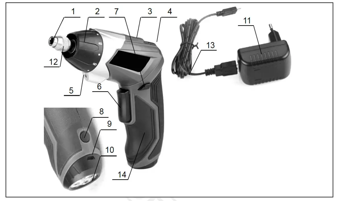 BORMANN PRO BBP3010 Cordless Screwdriver Battery - FIg
