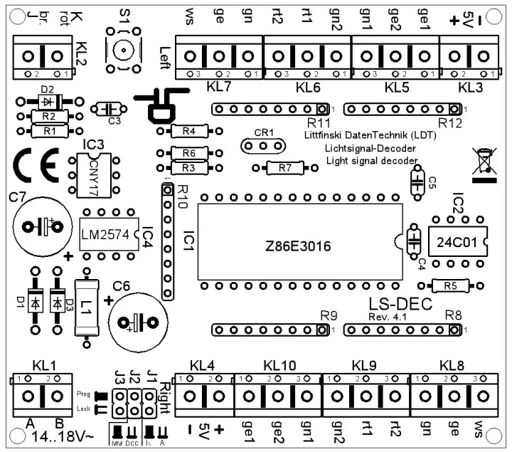 LDT LS DEC 8x2 F Light-Signal Decoder - Figure