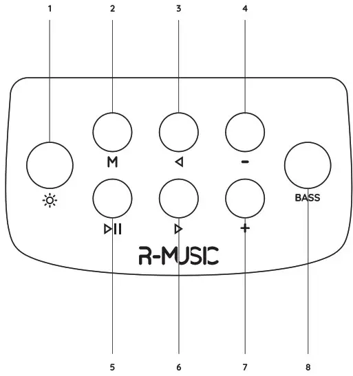 R MUSIC 3760206483829 LED BOX Party Speaker - Product Overview 1
