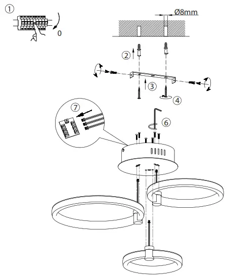 LeuchtenDirekt 995053 JOHANNA Ceiling light LED white - 2