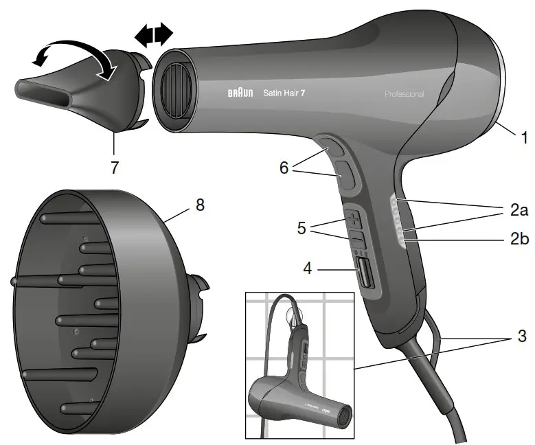BRAUN HD 785 Satin Hair 7 - overview 1