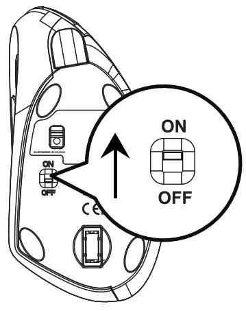 ProtoArc EM13 Bluetooth Wireless Rechargeable Left Handed Vertical Mouse - usb connection 1