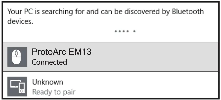 ProtoArc EM13 Bluetooth Wireless Rechargeable Left Handed Vertical Mouse - winbows 10 system 4