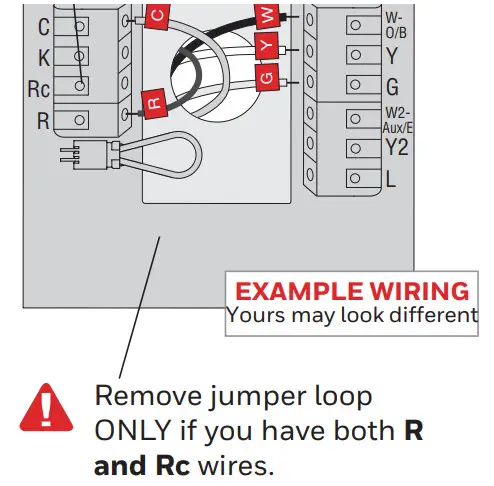 Honeywell Smart Color Touchscreen - Remove j