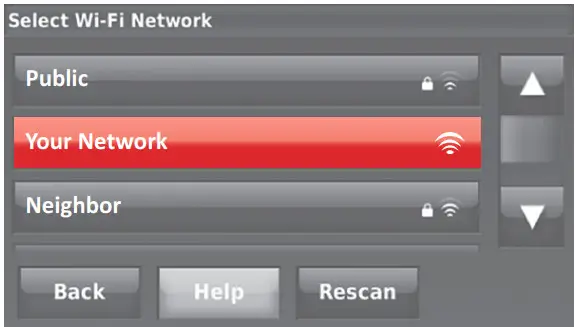 Honeywell Smart Color Touchscreen - Wi-Fi network2