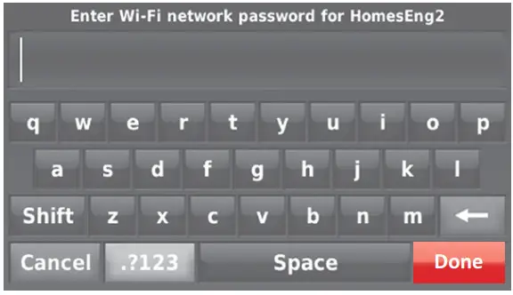 Honeywell Smart Color Touchscreen - Wi-Fi network3