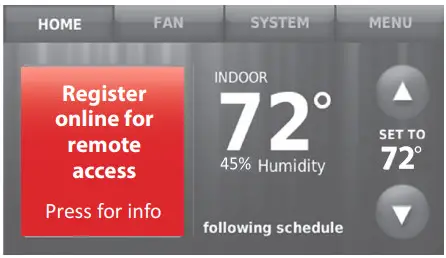 Honeywell Smart Color Touchscreen - thermostat, follow the2