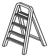 ZEVNI A04771W1 Dolf 8 Inch H Gold and Fabric Shade Wall Sconce Light - Ladder