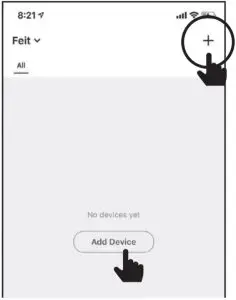 Feit Adding Device Interface