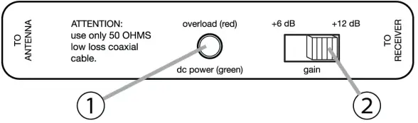 SHURE UA834 In-Line Antenna Amplifier-fig2