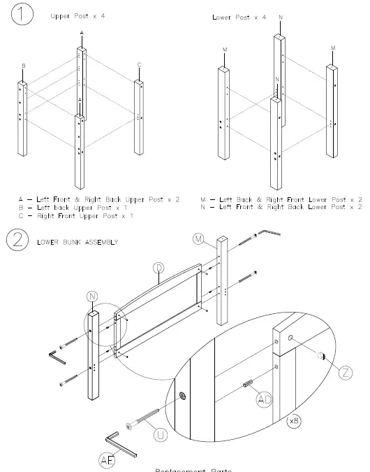 ASHLEY B502-59R Kids Beds Bunk Bed 3