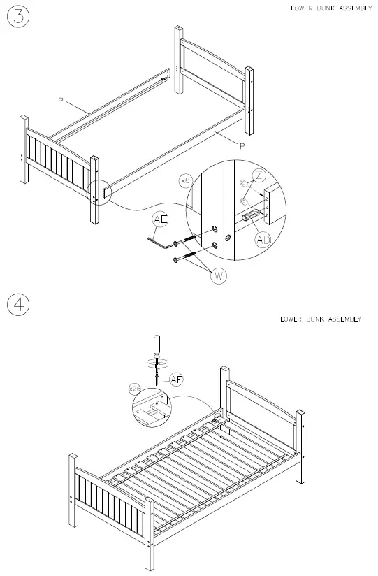 ASHLEY B502-59R Kids Beds Bunk Bed 4