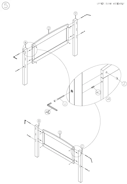 ASHLEY B502-59R Kids Beds Bunk Bed 5.