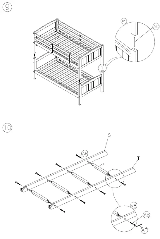 ASHLEY B502-59R Kids Beds Bunk Bed 7