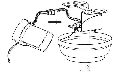 Warehouse of Tiffany CFL-8334 52-Inch Crystal Ceiling Fan User Guide - Install remote control