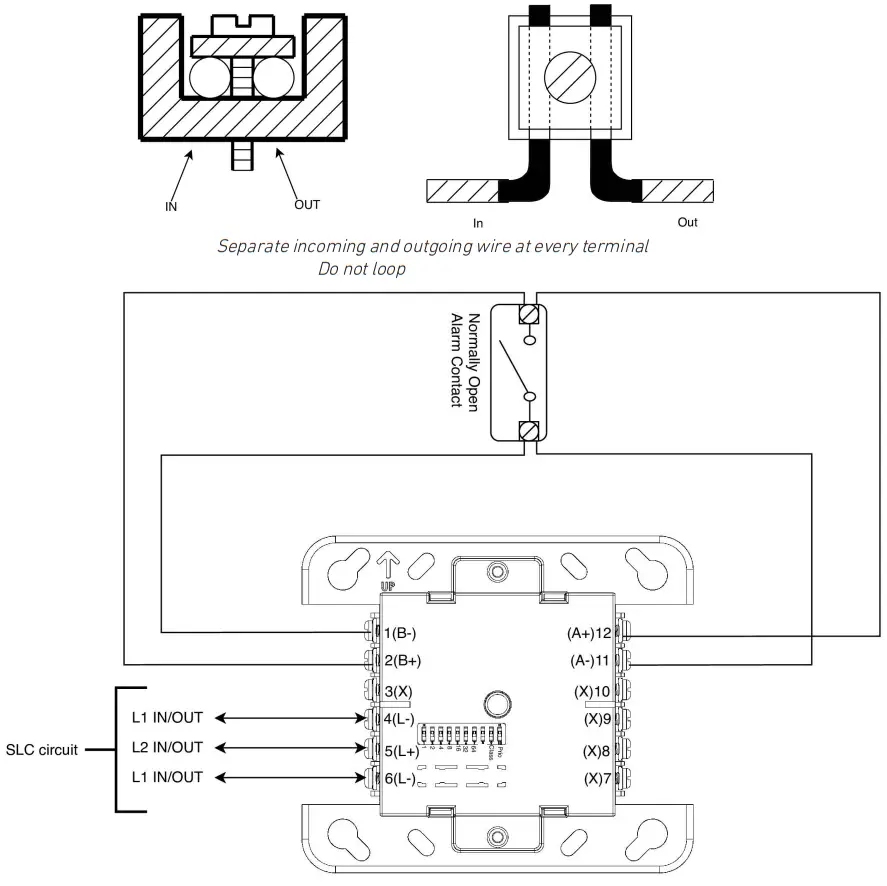 apollo APD0826 Soteria Ul Switch Monitor Module - WIRING INSTRUCTION