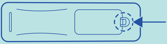 Onn 43 UHD Digital LED TV - battery compartmen2t