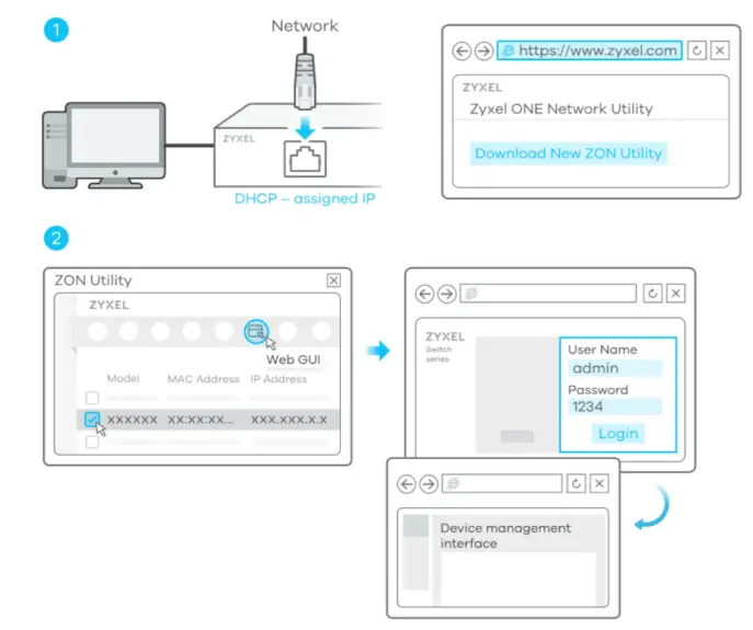 ZYXEL XS1930 10 004 Ethernet Switch - Management 1