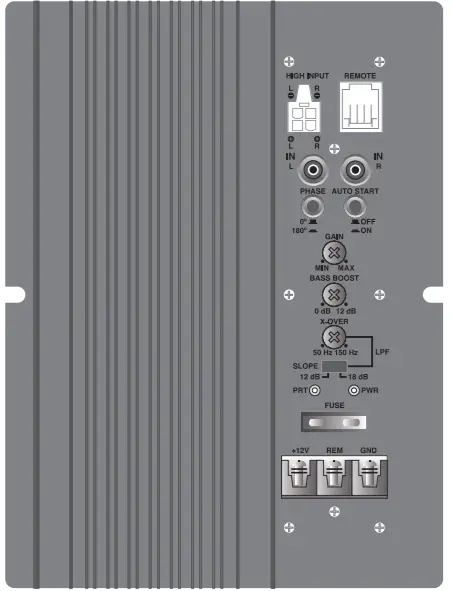 Planet Audio PAB100 10 254 mm Amplified Subwoofer -figure 5