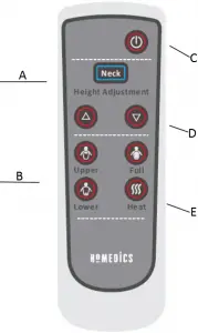 Homedics RCOB-MCS840H Shiatsu Elite Massage Cushion with Heat Remote