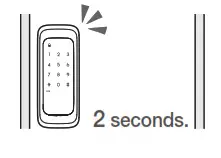 SOLITY GR-50BK Digital- Locking from Outside