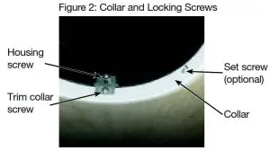 LUTRON FDT3RI 3 Inch LED Recessed Lighting - Collar and Locking Screws