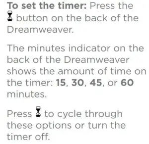 USING THE TIMER GUIDE