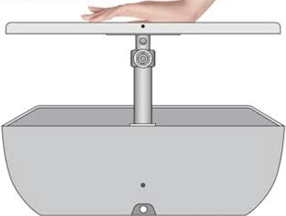 Press the Lamp Panel Tightly on the Telescopic Aluminum Rod