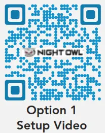 NIGHT OWL WNIP 2L BU WiFi Camera - QR code