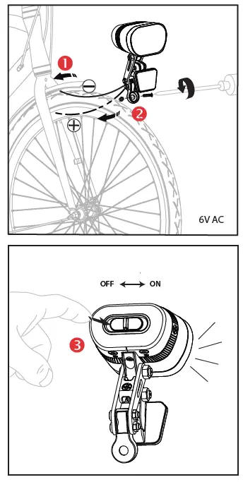 spanninga AXENDO 60 Dynamo Front Lightfig-2