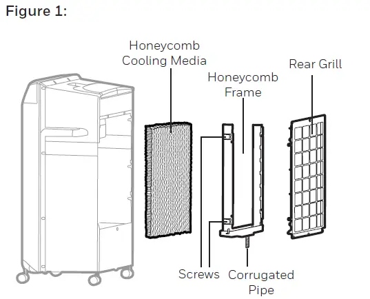 Honeywell CL202PEU Portable Evaporative Air Cooler fig 12
