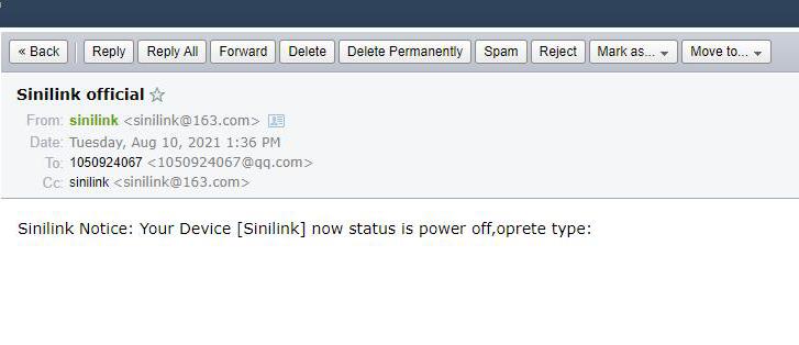 Sinilink XY-WRCU Smart Remote Control for Rolling Door Mobile Wireless WiFi FIG-14