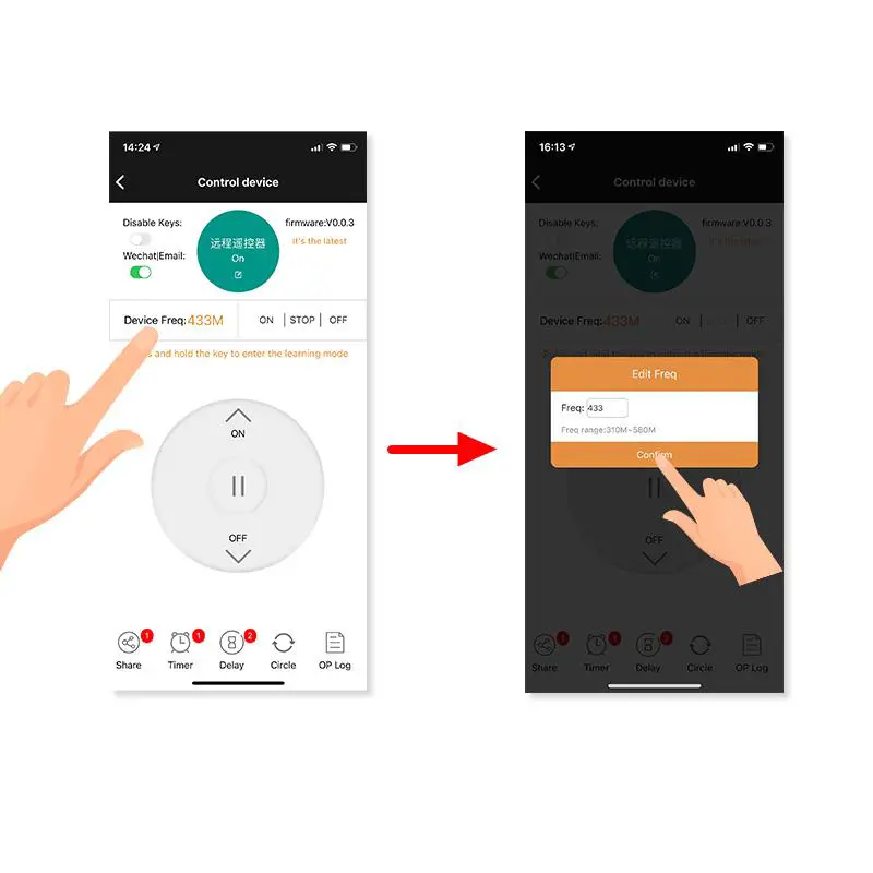 Sinilink XY-WRCU Smart Remote Control for Rolling Door Mobile Wireless WiFi FIG-6
