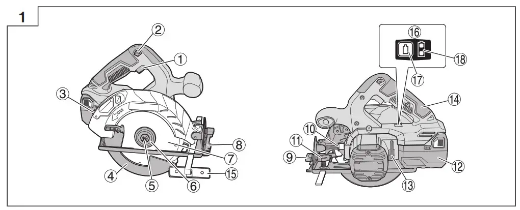 HiKOKI C 1806DA Cordless Brushless Circular Saw- 1
