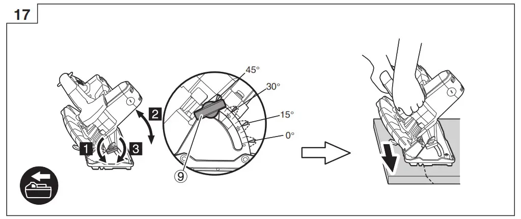 HiKOKI C 1806DA Cordless Brushless Circular Saw- 17